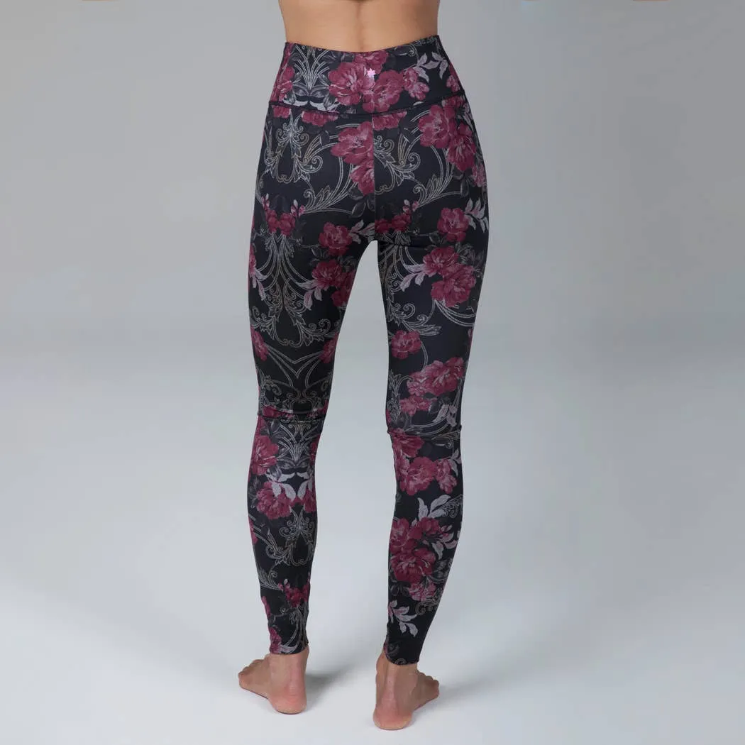 Ultra High Waist Legging (Versailles Rose Print)